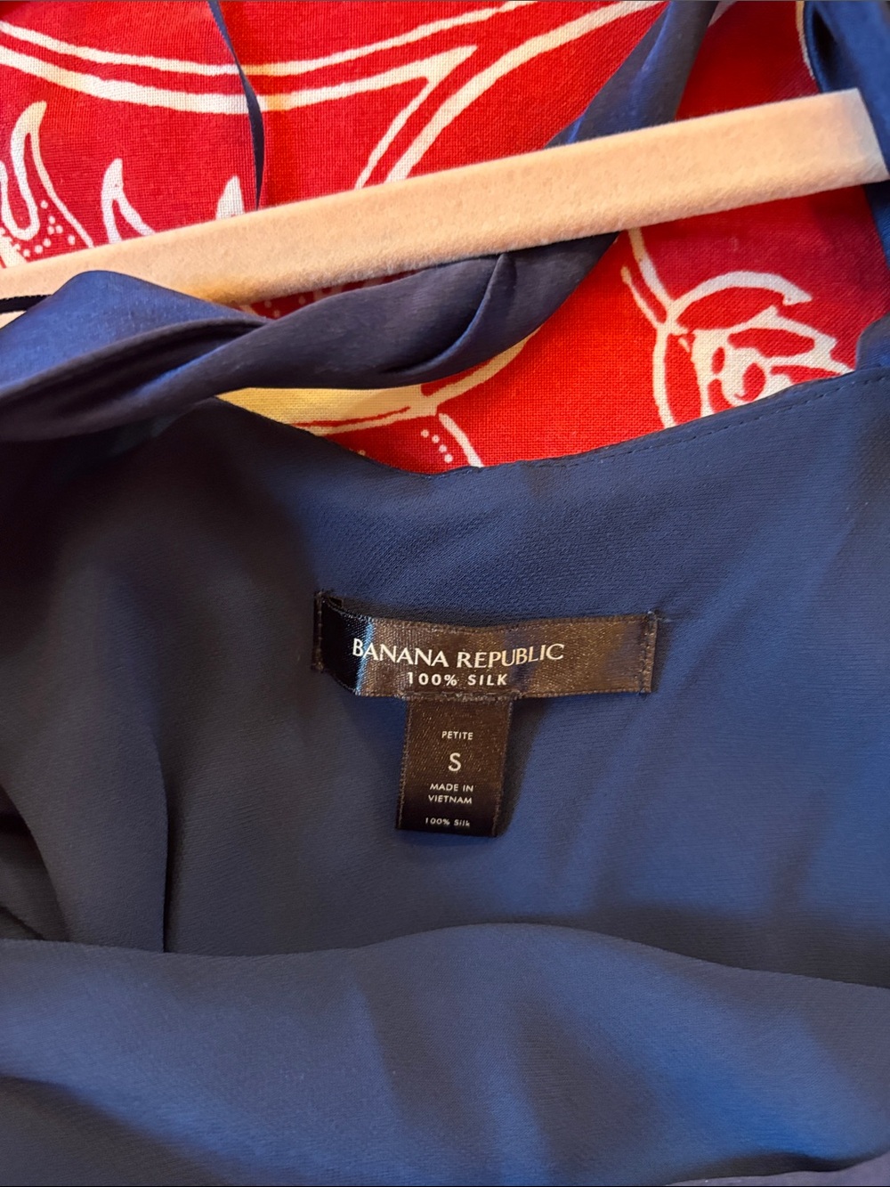 Banana Republic Deep Navy Belay 100% Silk Midi Dress - Picture 5 of 6